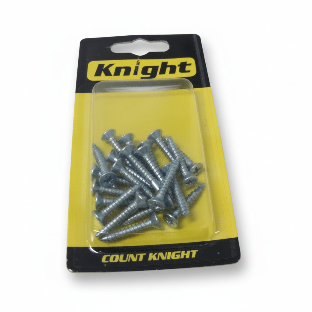 SET DE TORNILLO PUNTA BROCA GALVANIZADO DE 8X1 1/2 PLG CABEZA PLANA