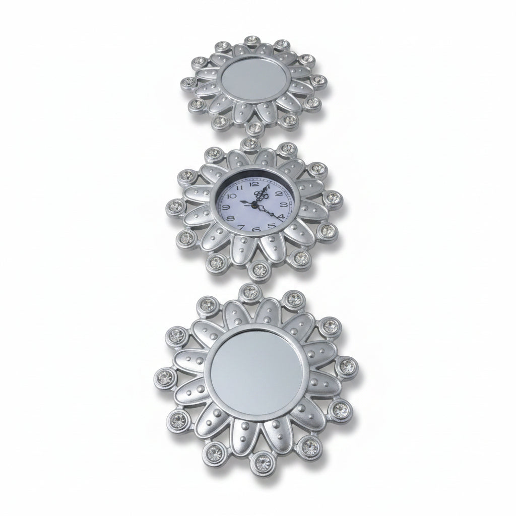 SET DE RELOJ CON ADORNO DE PARED 87483 3 PIEZAS