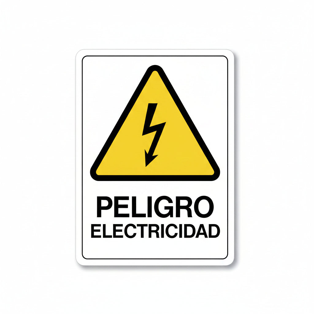 LETRERO PELIGRO ELECTRICIDAD 25CMX20CM UNIDAD