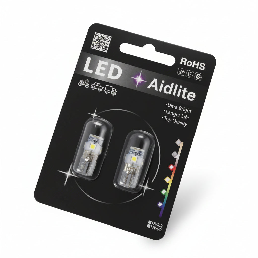 SET DE FOCO ULTRA BRILLANTE BLANCO PARA AUTO 12V LB194W-1W AIDLITE