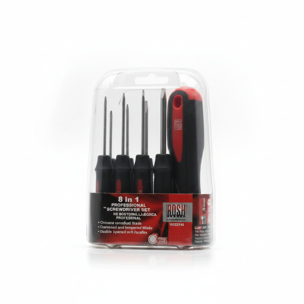 JUEGO DE DESATORNILLADORES PROFESIONAL 8 EN 1 ROSH RS62049