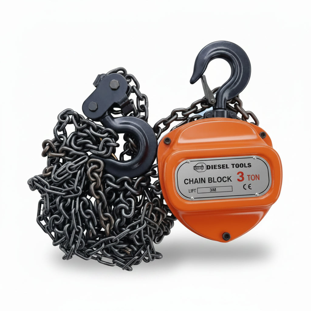 TECLE DE CADENA 3 TONELADAS 3 MTS DIESEL TOOLS DT14-LB033