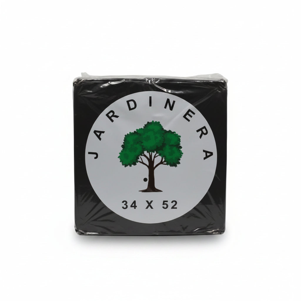 BOLSA NEGRA PARA BASURA JARDINERA GRANDE DE 34X52 PAQUETE