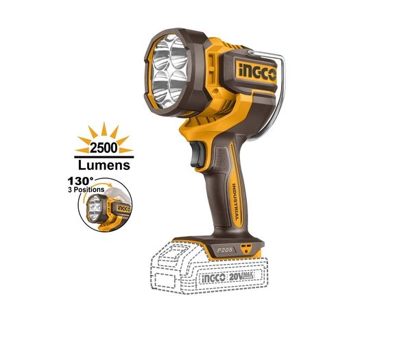 LAMPARA LED INALAMBRICO 22.5 W 20 V NO INCLUYE BATERIA Y CARGADOR INGCO CWLI20885 795369