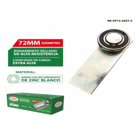 RODO AEREO PARA PORTON CON PLATINA 72MM RABBIT RB-SP72-20X7.5