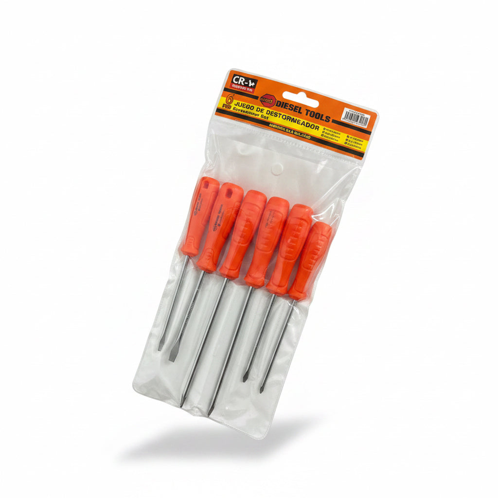 SET DE DESTORNILLADORES X 6PCS DIESEL TOOLS DT03-SD006
