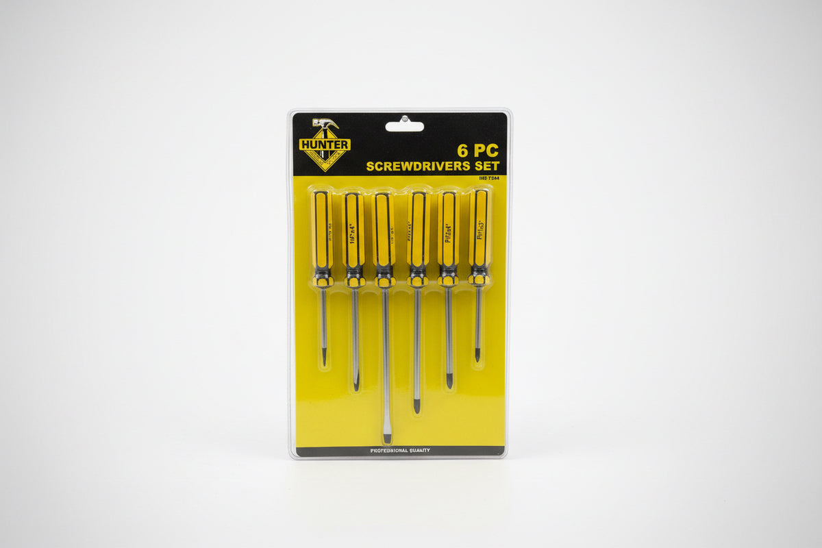 SET DE 6 DESTORNILLADORES HUNTER HM-1294