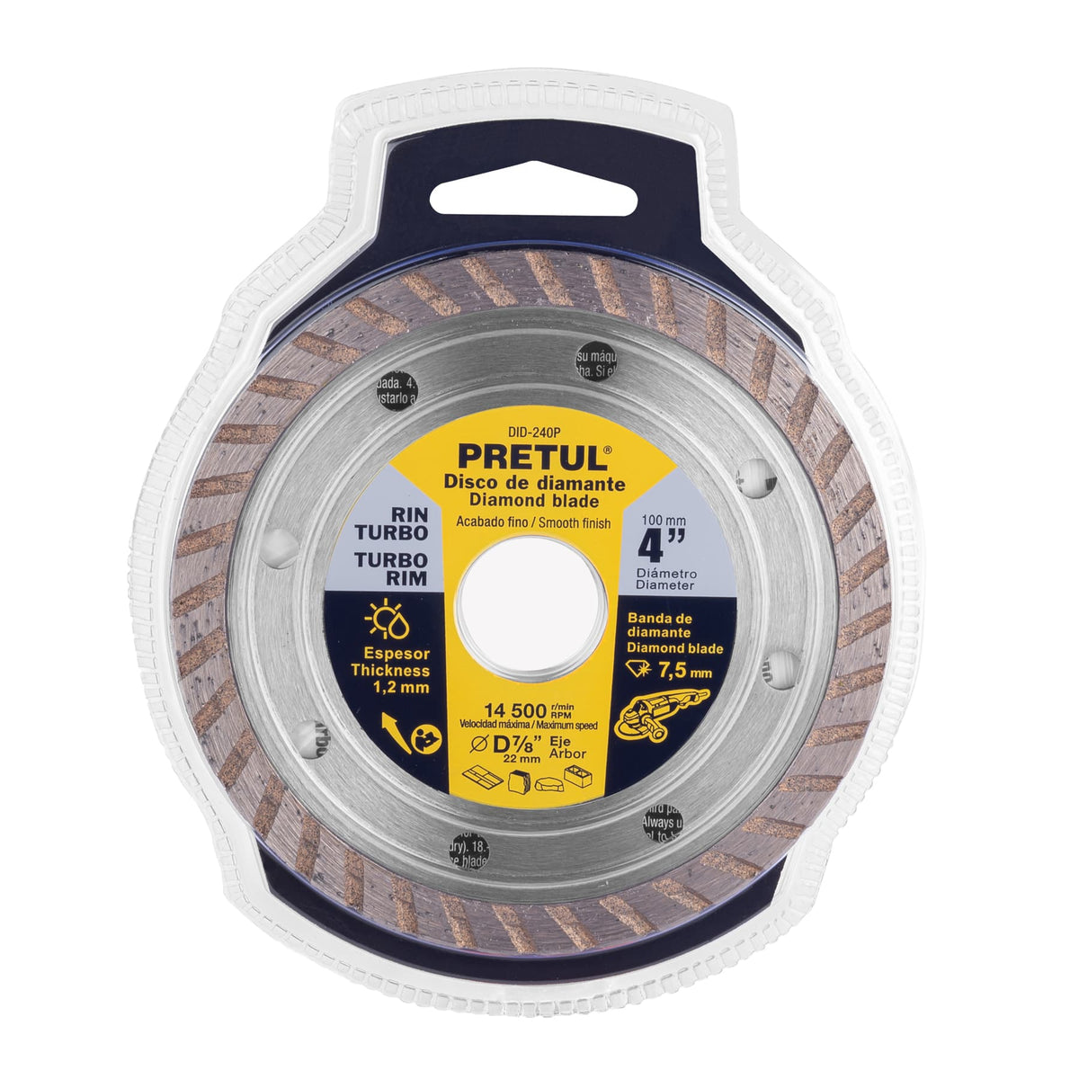 DISCO PRETUL DIAMANTE DE 4 PLG 27016