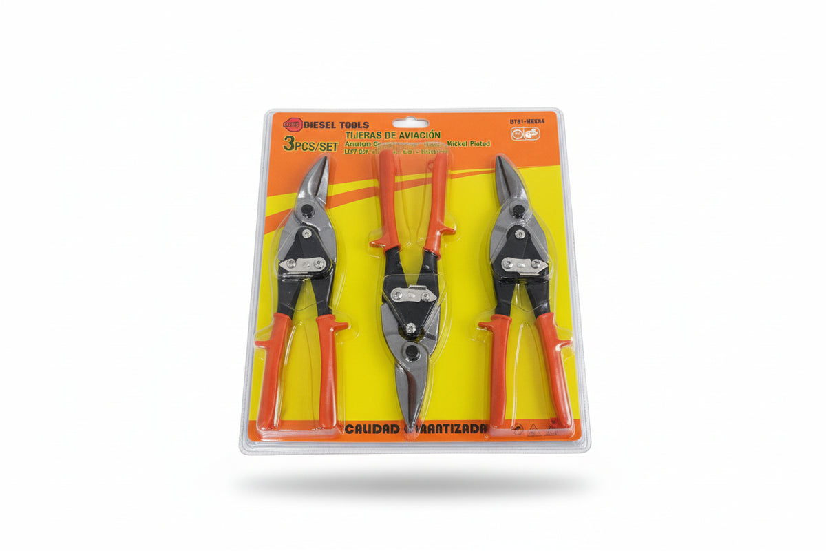 SET DE 3PZS TIJERAS DE AVIACIÓN DIESEL TOOLS DT01-NB004