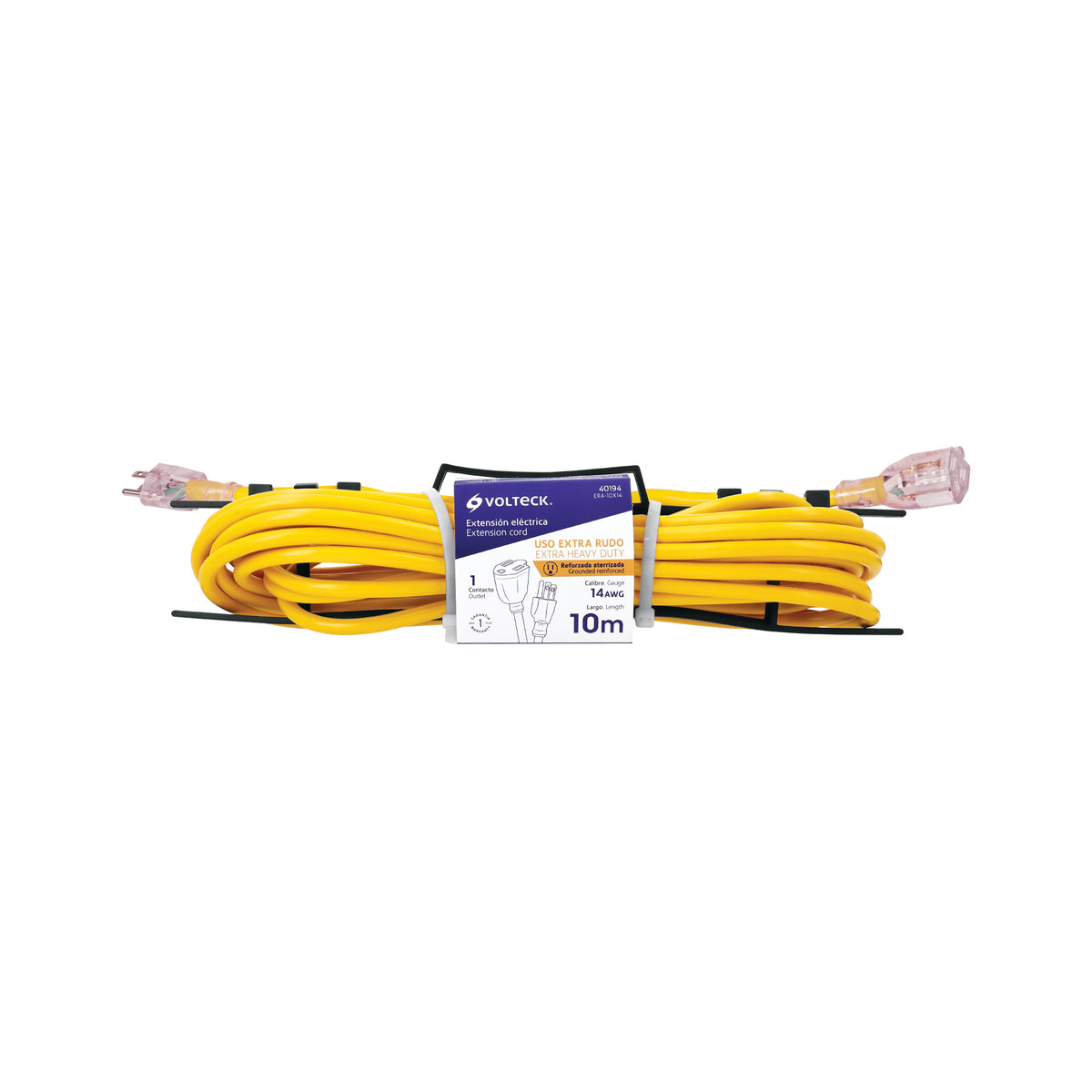 EXTENSION ELECTRICA POLARIZADA 10 MERTOS VOLTECK 40194