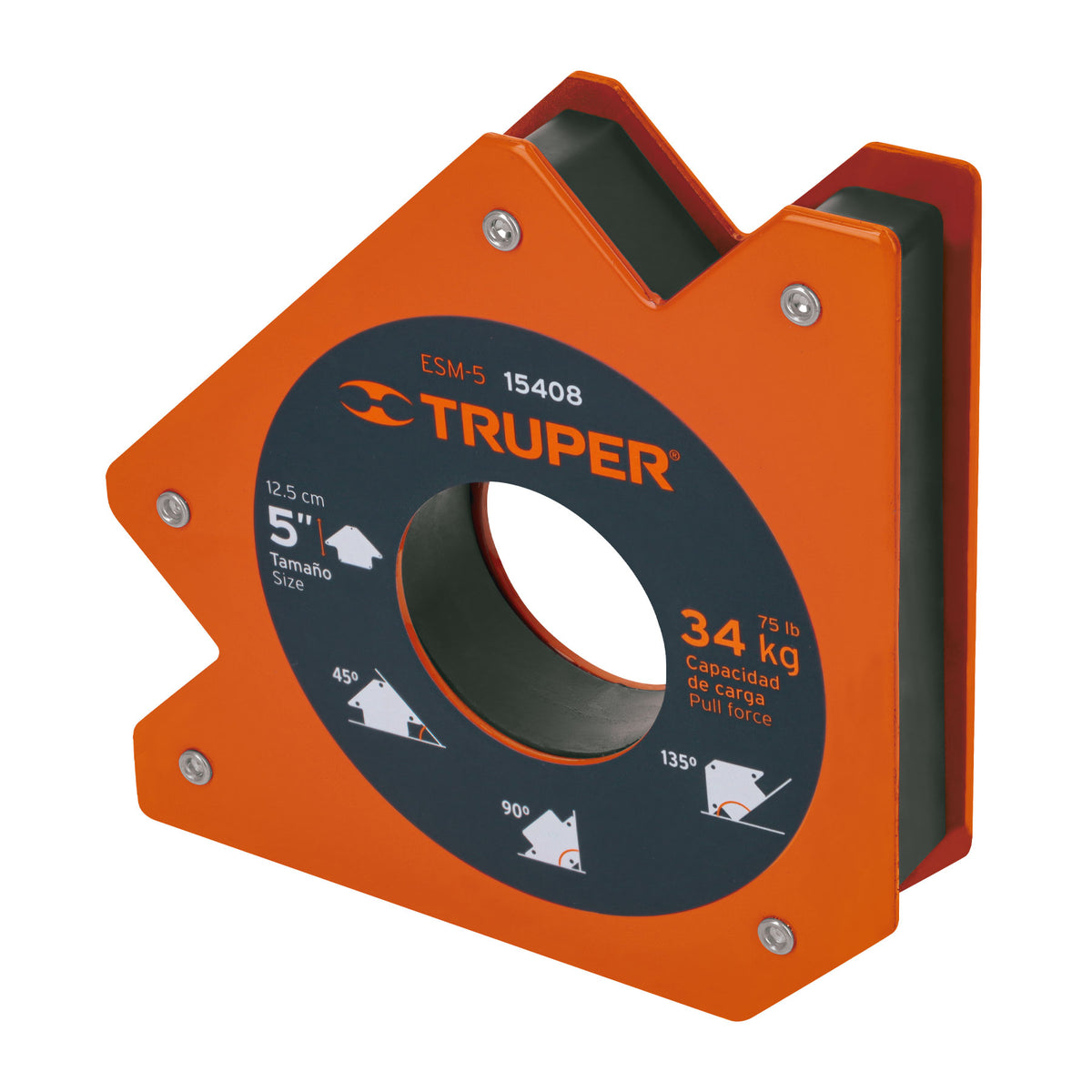 ESCUADRA MAGNETICA 5 PLG 75LB TRUPER 15408