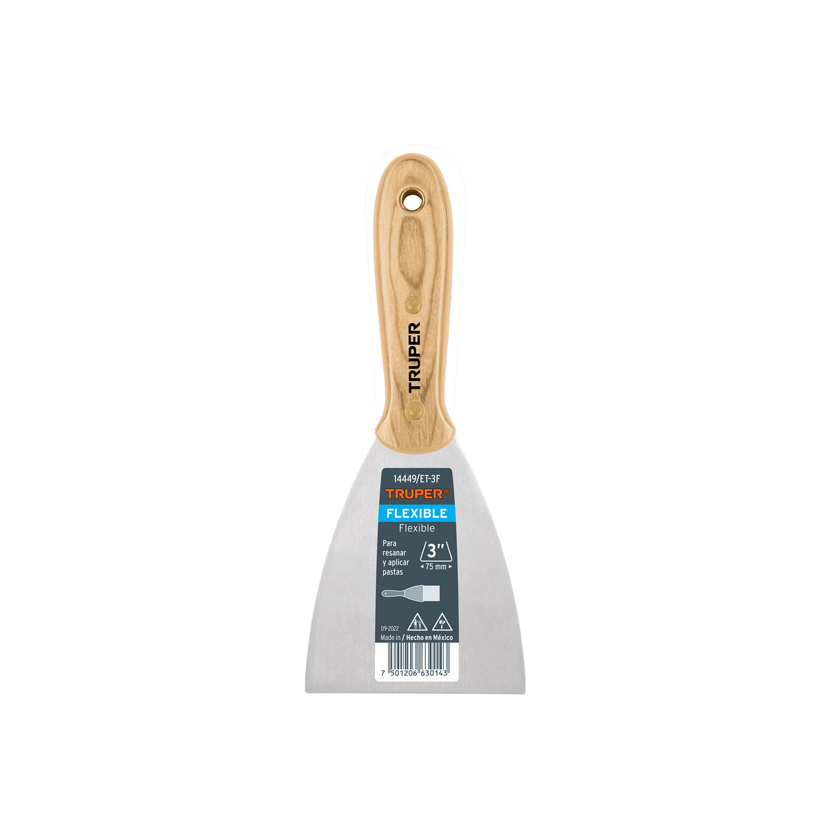 ESPATULA PROFESIONAL FLEXIBLE 3 PLG TRUPER 14449
