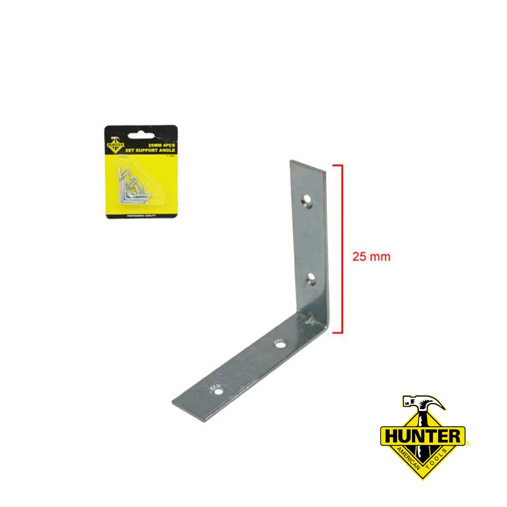 SET DE ANGULOS DE SOPORTE 24 MM 4PCS HUNTER F-1483