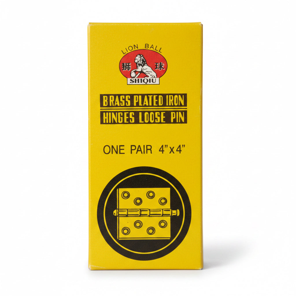 BISAGRA DORADA DE 4X4PLG F-119 LION BALL