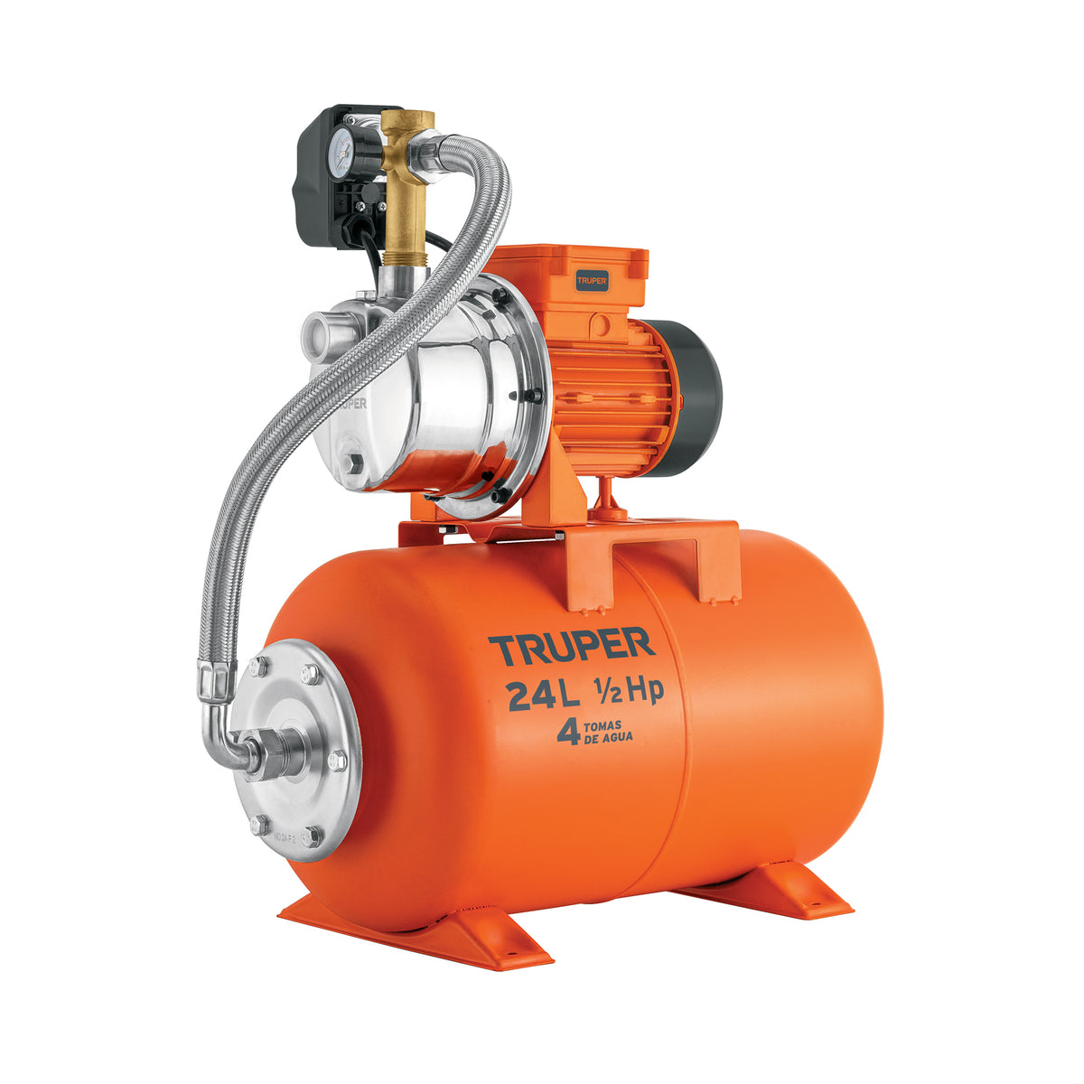 BOMBA HIDRONEUMATICO 24L 1/2 HP TRUPER 10077