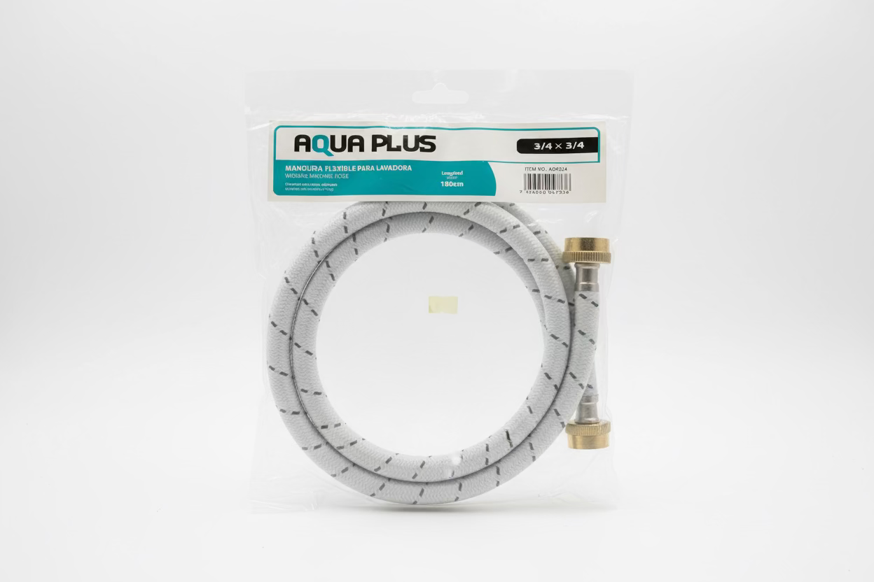 MANGUERA FLEXIBLE PARA LAVADORA 3/4X3/4 AQUA PLUS AQP214