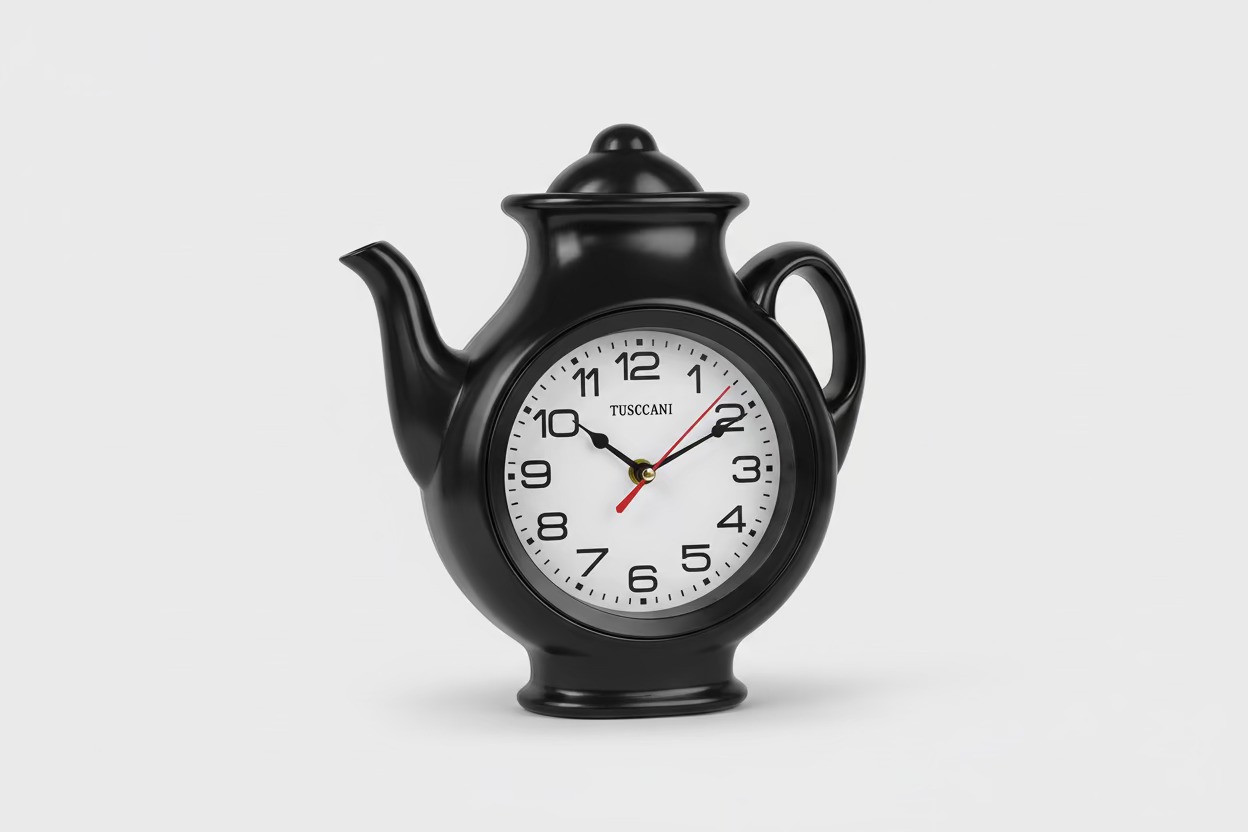RELOJ DE PARED FORMA TETERA