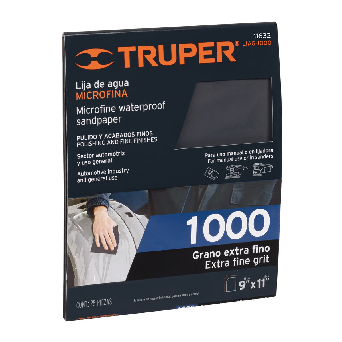 LIJA DE AGUA GRANO 1000 TRUPER 11632