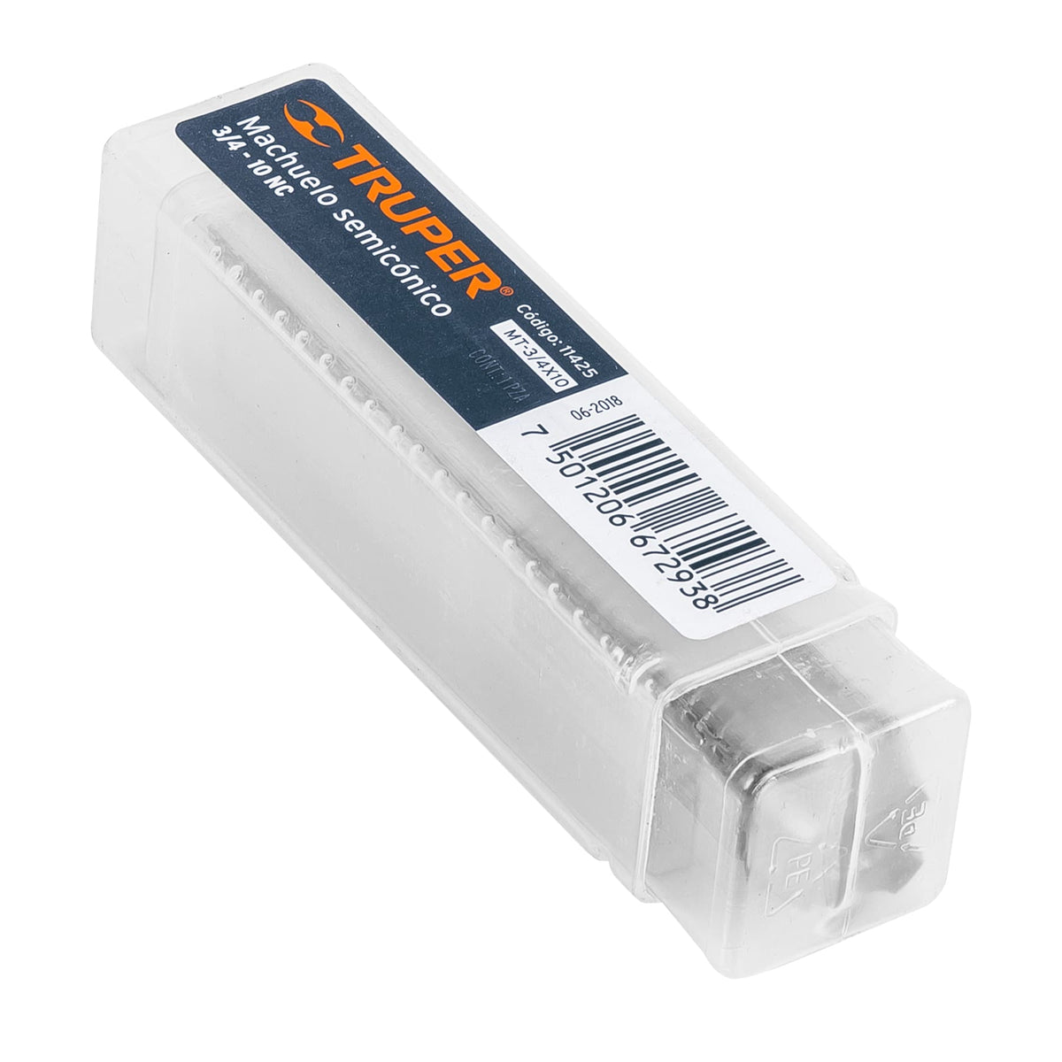 MACHUELO SEMICONICO 3/4PLGX10 UNC TRUPER 11425