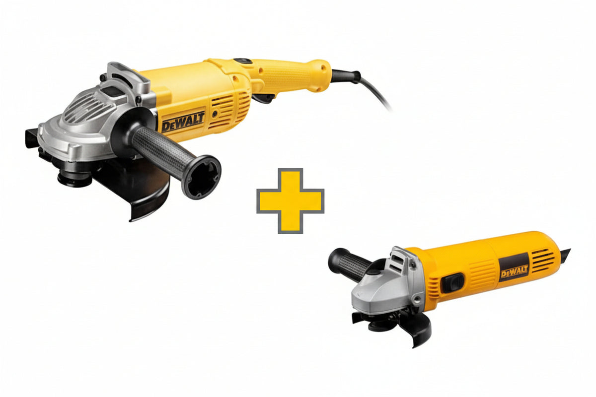 KIT ESMERILADORA 9PLG Y 4 1/2PLG DWE490-B3+DWE4010-B3 DEWALT