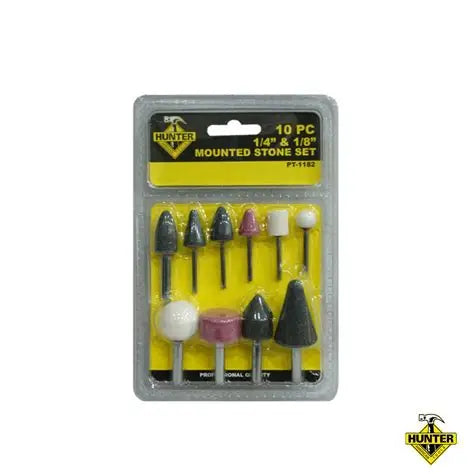 SET DE PUNTAS ABRASIVAS PARA ESMERIL 10PCS HUNTER PT-1182