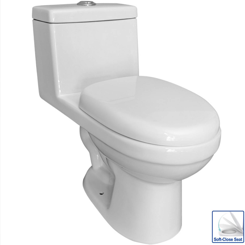 INODORO UNA PIEZA BLANCO TANQUE ALTO WMY1A00 WADFOW