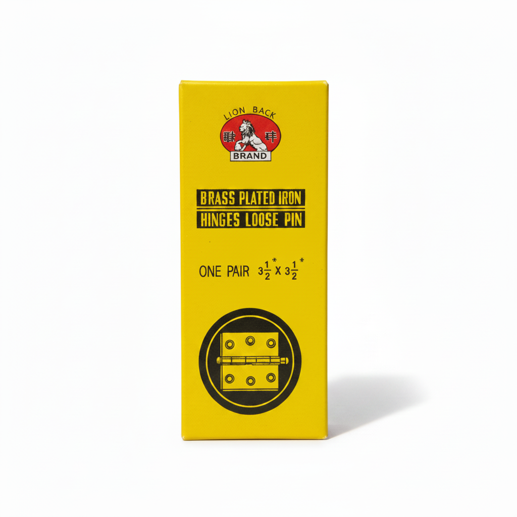 BISAGRA DORADA DE 3.5PLG F-117 LION BALL