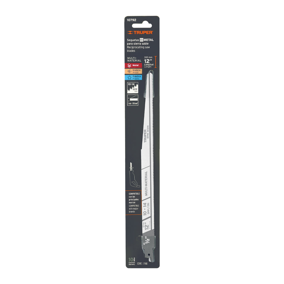 SET DE 2 SIERRA METALICA MULTIMATERIAL TRUPER 10792
