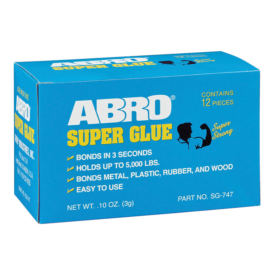 PEGAMENTO SUPER GLUE 10 OZ ABRO 12PZ