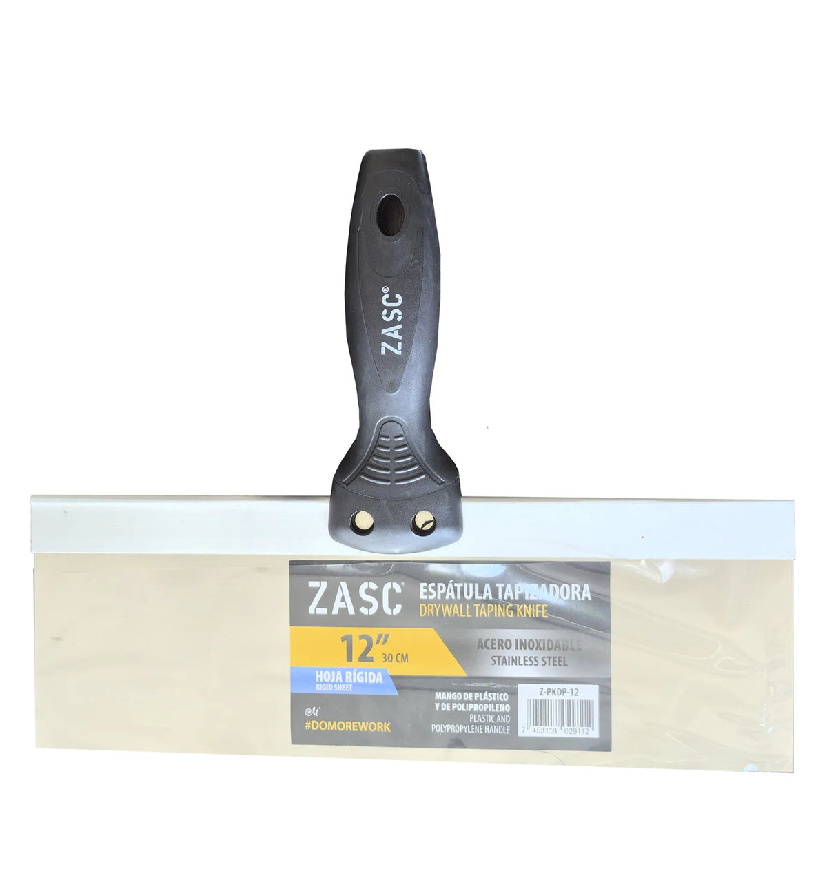 ESPATULA PARA TABLA YESO 12PLG RIGIDA Z-PKDP-12 ZASC