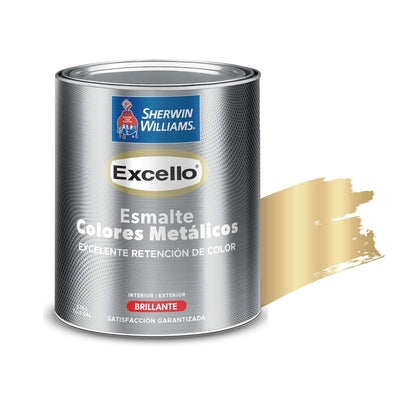 1/4 EXCELLO ESMALTE DORADO METALICO SHERWIN