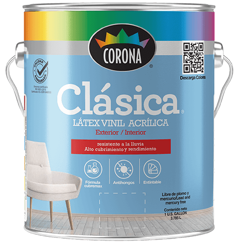 GALON PINTURA CLASICA LATEX CORONA