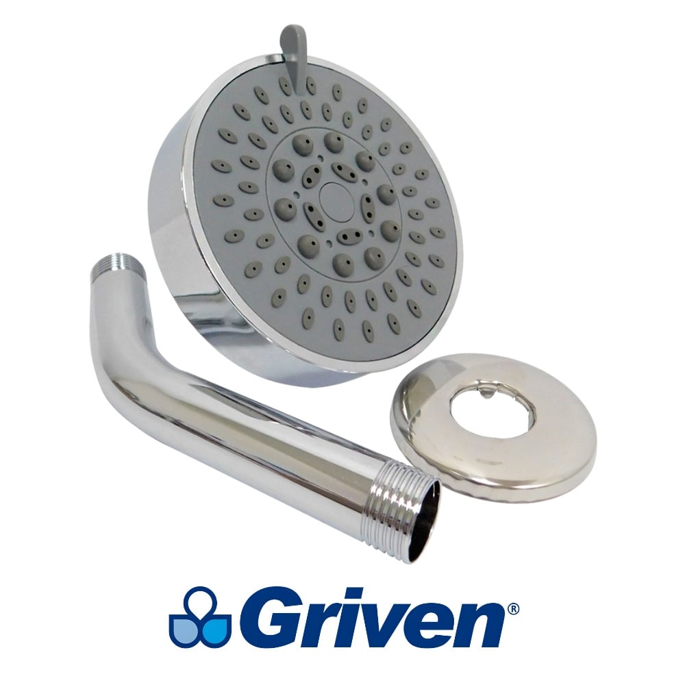 REGADERA PARA DUCHA CON EXTENSION 5 FUNCIONES GRIVEN A367-RC2