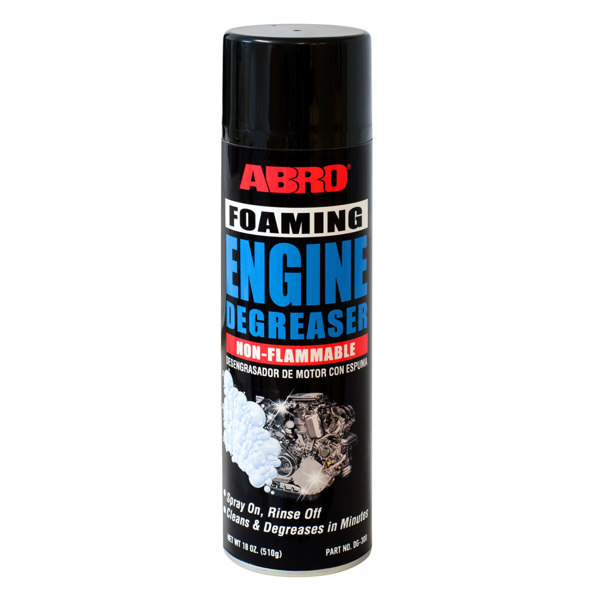 DESENGRASADOR DE MOTOR CON ESPUMA SPRAY 18OZ ABRO DG-300