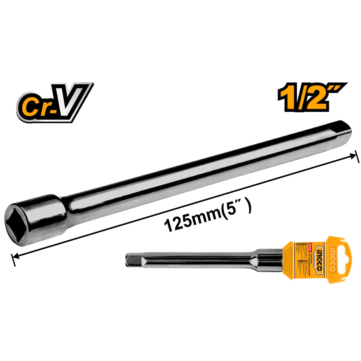 EXTENSION RATCHET 1/2 A 5PLG INGCO HEB12051 679462