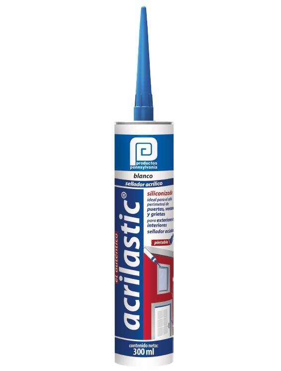 SELLADOR SILICONIZADO BLANCO PINTABLE ACRILASTIC PENNSYLVANIA 300ML 732995