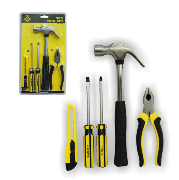 JUEGO 5PCS DE HERRAMIENTA DE MANO, HUNTER, HM-1628