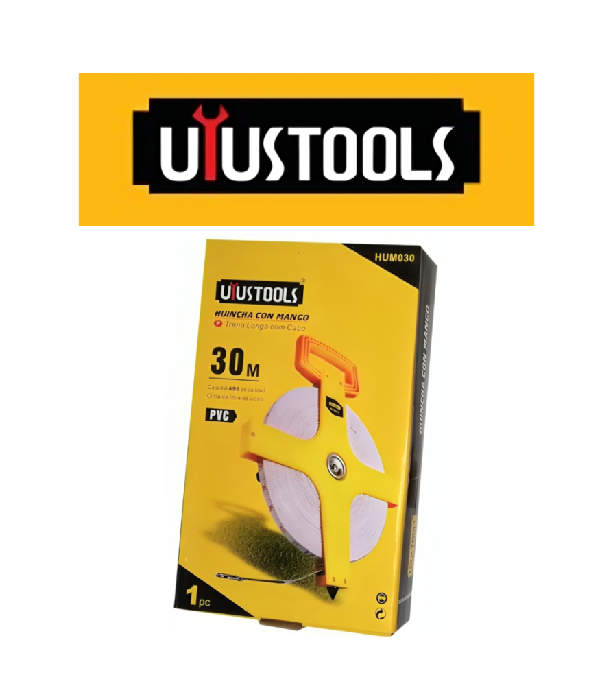 CINTA METRICA CON MANGO 30 MTS HUM030 UYUSTOOLS