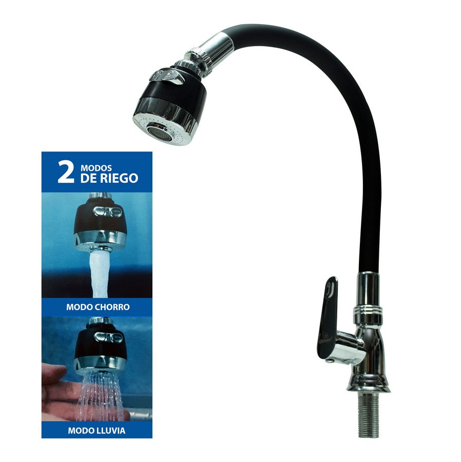 GRIFO INDIVIDUAL PARA FREGADERO CUELLO FLEXIBLE GRIVEN A367-SH500-BK