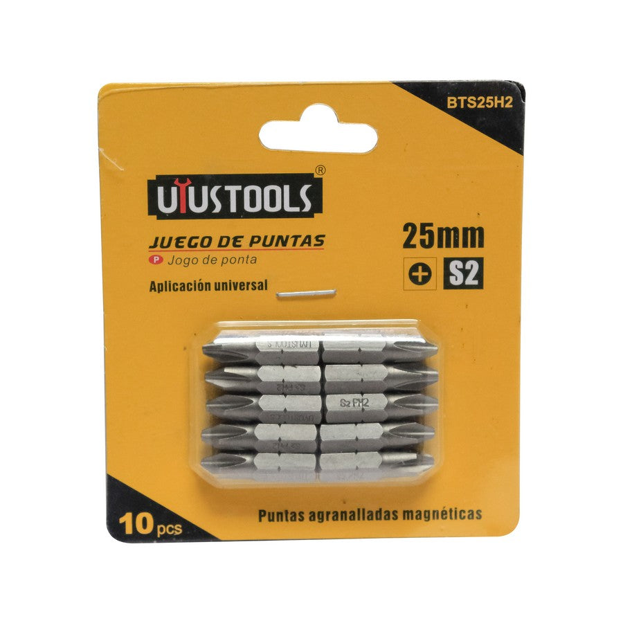 JUEGO DE PUNTAS PHILLIPS 10PCS UYUSTOOLS BTS25H2