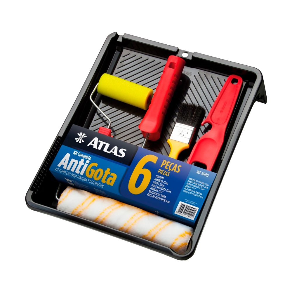 KIT PARA PINTOR 6 PIEZAS 9 PLG ATLAS AT1017