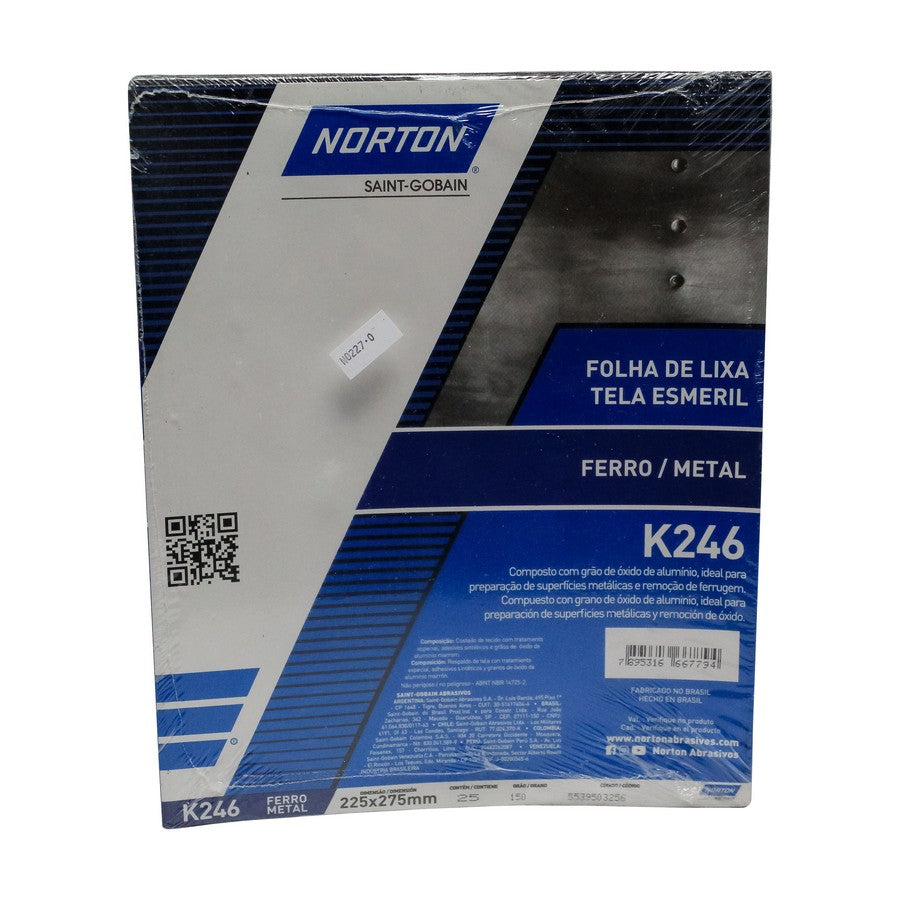 LIJA DE HIERRO NORTON K246 #150