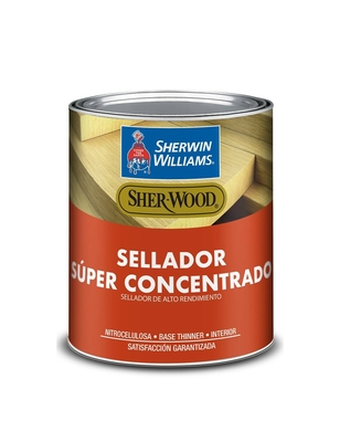 SELLADOR SUPER CONCENTRADO PARA MADERA PARA USO INTERIOR TRANSPARENTE SHERWIN 1/4