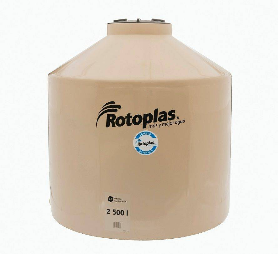 TANQUE TRICAPA BEIGE 2500 LITROS ROTOPLAS