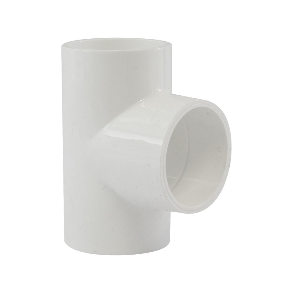 TEE PVC LISA DE 3 PLG
