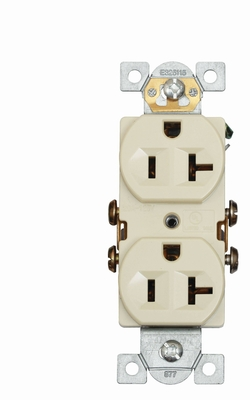 TOMA HEMBRA DOBLE 2P+T20A 125V BEIGE EAGLE 877 V