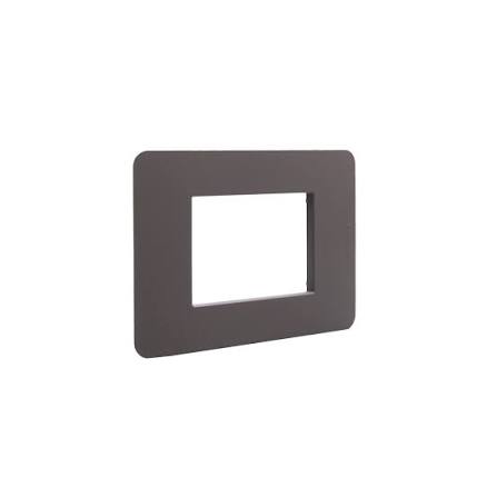 PLACA TRIPLE CAFE SIN SOPORTE MATIX GO BTICINO JA4803TC