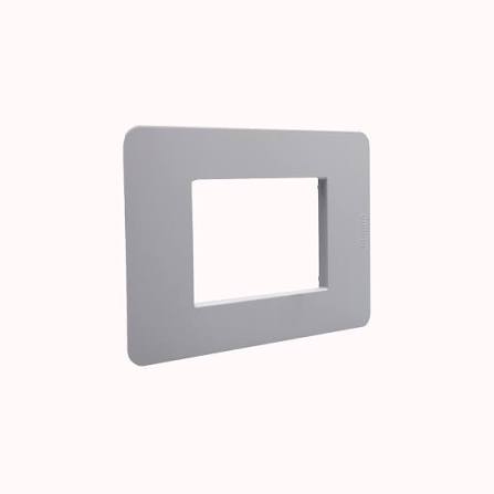 PLACA TRIPLE GRIS SIN SOPORTE MATIX GO BTICINO JA4803JG