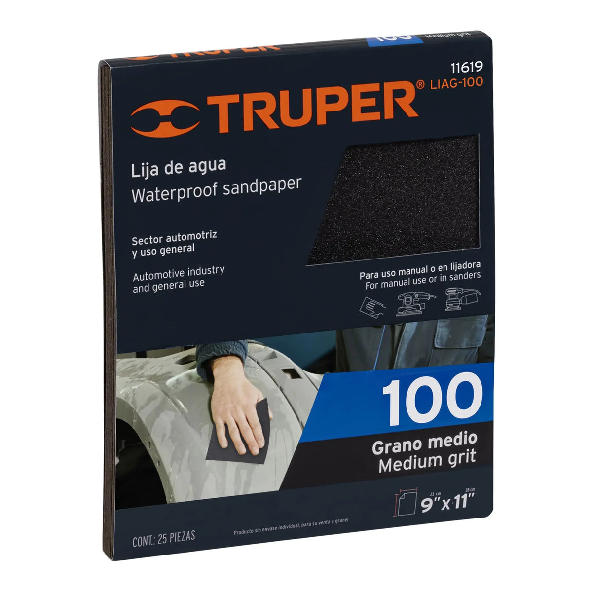 LIJA DE AGUA GRANO 100 TRUPER 11619