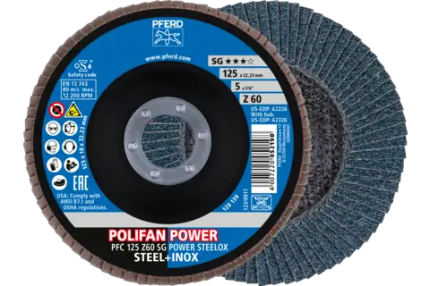 DISCO POLIFAN PFERD REMOVEDOR DE 4 1/2 PLG 114.3X12.7MM
